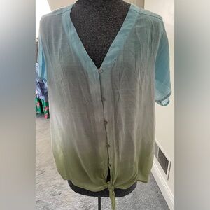 Pretty tie front top.